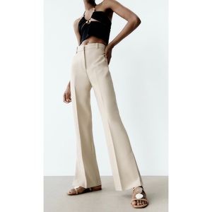 Zara | Pants u0026 Jumpsuits | Nwt Zara Straight Slit Pants | Poshmark